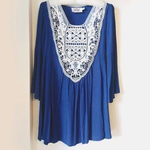 VaVa by Joy Han Blue Cover Up Dress